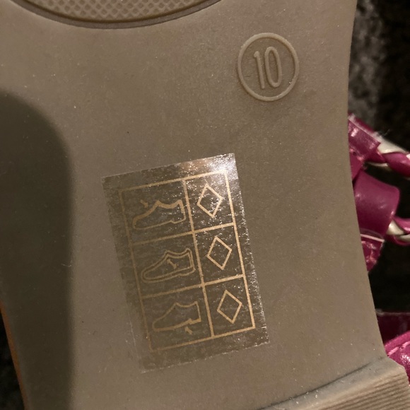 Pink and Gold Call it Spring Sandals - Picture 3 of 3